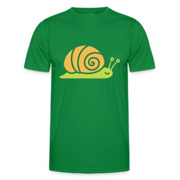 Snail - Men's Functional T-Shirt - kelly green - Front - AI Model Male 178 dark (178cm)