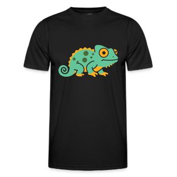 chameleon - Men's Functional T-Shirt - black - Front - AI Model Male 178 dark (178cm)