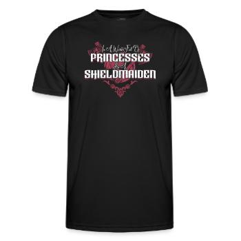 Schildmaid Nordische Mythologie Wikinger Nordisch - Männer Funktions-T-Shirt - Schwarz - Vorne - AI Model Male 178 dark (178cm)