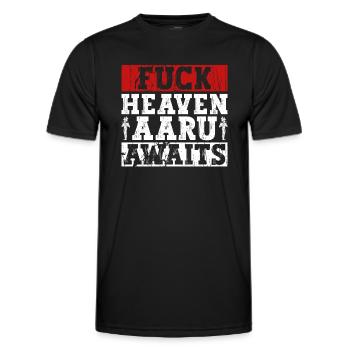Fuck Heaven Aaru vous attend - Mythologie égyptienne - T-shirt sport Homme - noir - Devant - AI Model Male 178 dark (178cm)