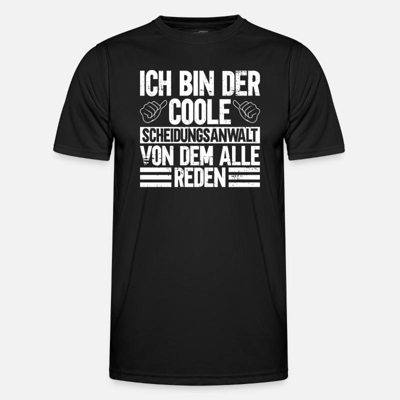 Scheidungsanwalt Scheidungsparty Scheidung - Männer Funktions-T-Shirt - Schwarz