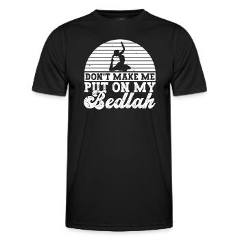 Danse du ventre Danseur du ventre Bedlah Dancer Cadeau - T-shirt sport Homme - noir - Devant - AI Model Male 178 dark (178cm)