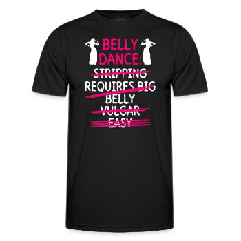 Belly Dance Belly Dancer Dancing Dancer Gift - Men's Functional T-Shirt - black - Front - AI Model Male 178 dark (178cm)
