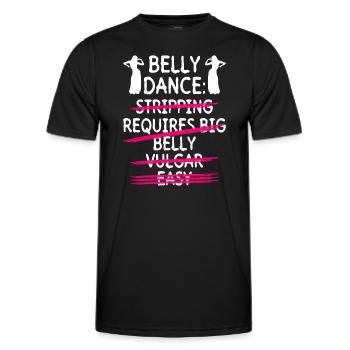 Belly Dance Belly Dancer Dancing Dancer Gift - Men's Functional T-Shirt - black - Front - AI Model Male 178 dark (178cm)