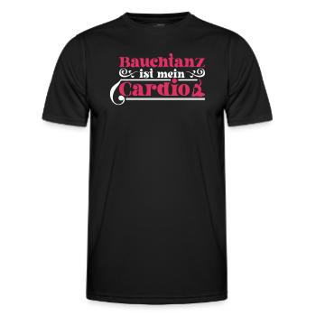 Bauchtanz Ist Mein Cardio - Bauchtänzerin - Männer Funktions-T-Shirt - Schwarz - Vorne - AI Model Male 178 dark (178cm)