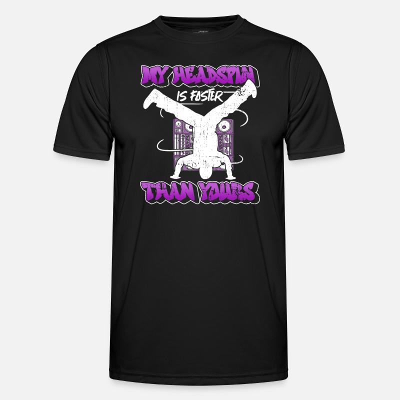 Breakdancing Breakdancer Break Dance Hip Hop - Men's Functional T-Shirt - black