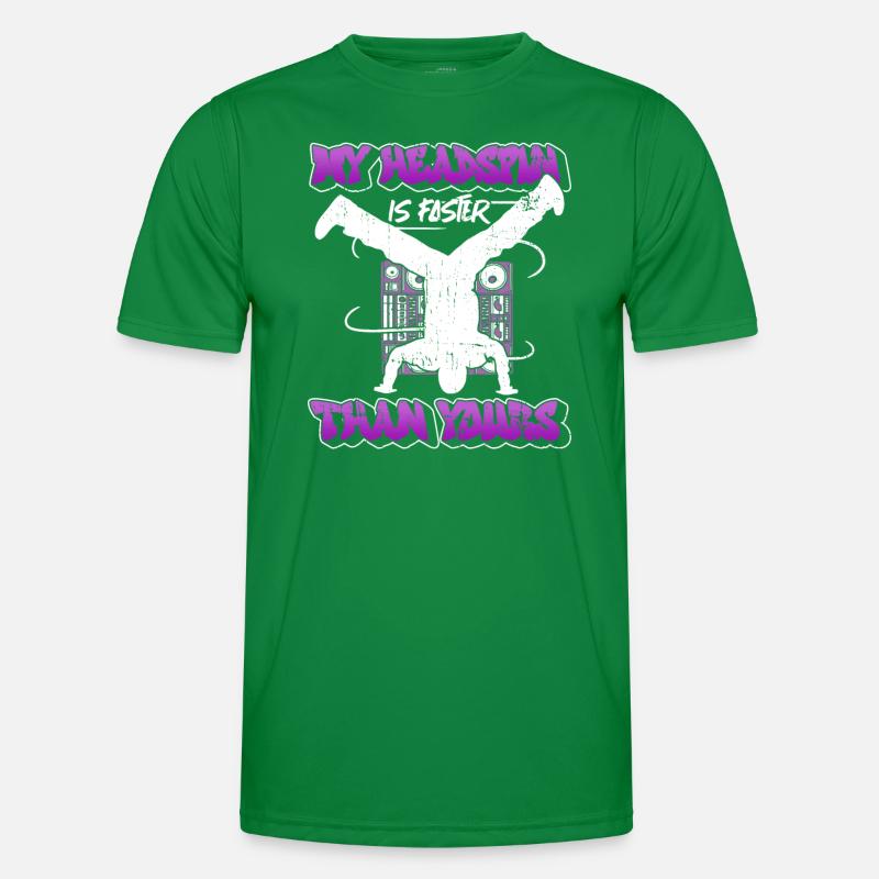 Breakdancing Breakdancer Break Dance Hip Hop Männer Funktions-T-Shirt