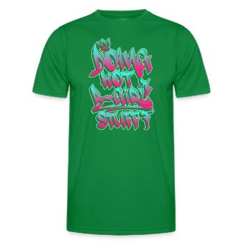 Faire des trucs chauds de B-Girl - Breakdance Hip Hop - T-shirt sport Homme - vert - Devant - AI Model Male 178 dark (178cm)
