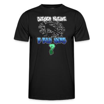 Dieser Kleine B-Boy Wird 7 - Breakdance - Männer Funktions-T-Shirt - Schwarz - Vorne - AI Model Male 178 dark (178cm)