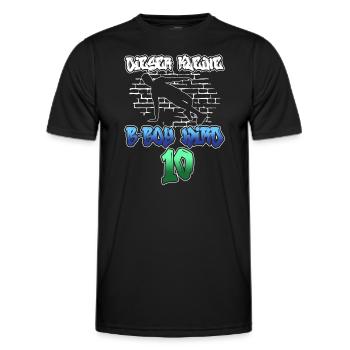 Dieser Kleine B-Boy Wird 10 - Breakdance - Männer Funktions-T-Shirt - Schwarz - Vorne - AI Model Male 178 dark (178cm)