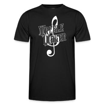 Treble Maker - Klavierspieler Pianist - Men's Functional T-Shirt - black - Front - AI Model Male 178 dark (178cm)