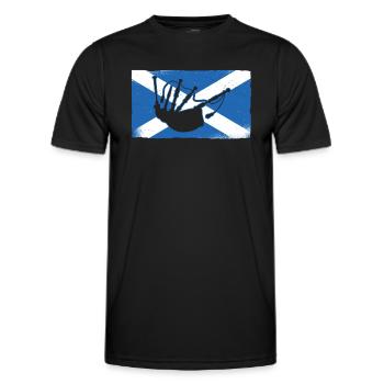 Schottischer Dudelsack - Dudelsack Schottische - Männer Funktions-T-Shirt - Schwarz - Vorne - AI Model Male 178 dark (178cm)
