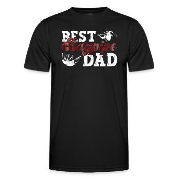 Bester Dudelsack-Vater - Dudelsack Schottische - Männer Funktions-T-Shirt - Schwarz - Vorne - AI Model Male 178 dark (178cm)