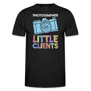 Newborn Photographer Baby Photography Saying - Men's Functional T-Shirt - black - Front - AI Model Male 178 dark (178cm)