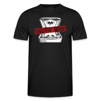 Hail The Trash - Funny Raccoon - Men's Functional T-Shirt - black - Front - AI Model Male 178 dark (178cm)