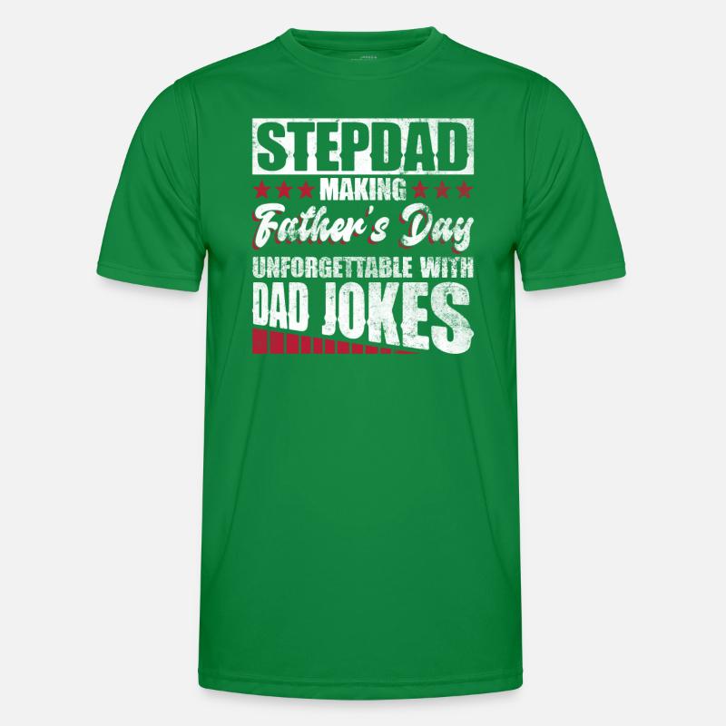 Stepfather Father's Day Stepdaddy Gift Quote Men's Functional T-Shirt
