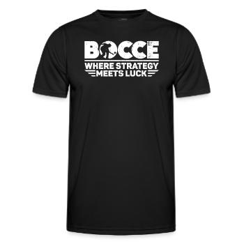 Boccia - Wo Strategie auf Glück trifft - - Männer Funktions-T-Shirt - Schwarz - Vorne - AI Model Male 178 dark (178cm)