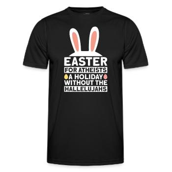 Ostern Atheisten Feiertag ohne Hallelujas Atheist - Männer Funktions-T-Shirt - Schwarz - Vorne - AI Model Male 178 dark (178cm)
