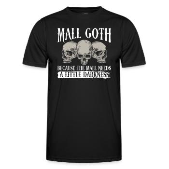 Mall Goth Gothic Grufti Saying Emo - Men's Functional T-Shirt - black - Front - AI Model Male 178 dark (178cm)