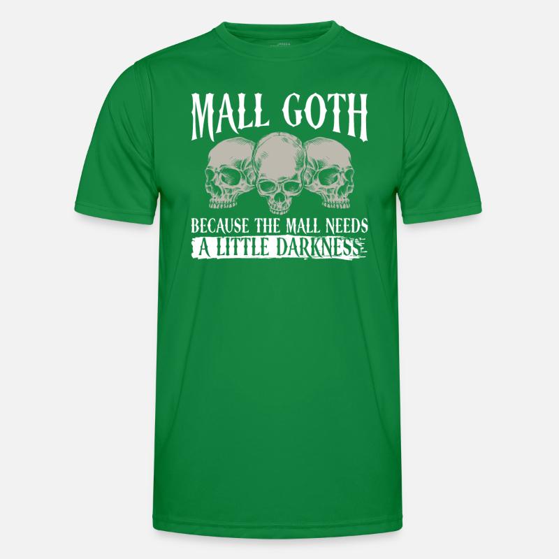 Mall Goth Gothic Grufti Spruch Emo Männer Funktions-T-Shirt