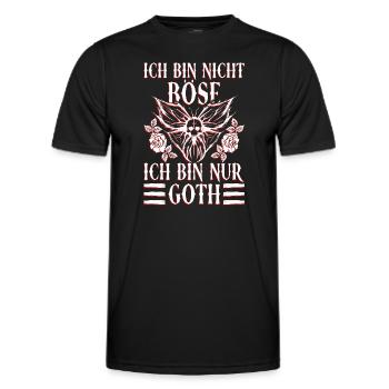 Ich Bin Nicht Böse Ich Bin Nur Goth - Gothic Goth - Männer Funktions-T-Shirt - Schwarz - Vorne - AI Model Male 178 dark (178cm)