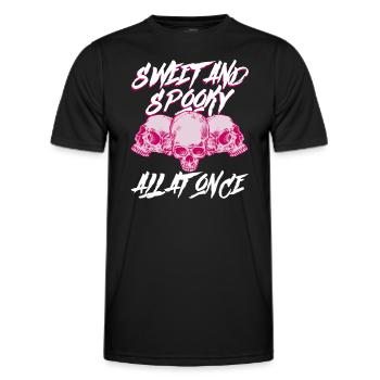 Süß und gruselig zugleich - Bubble Goth Perky Goth - Männer Funktions-T-Shirt - Schwarz - Vorne - AI Model Male 178 dark (178cm)