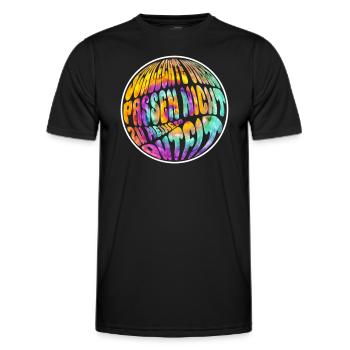 Bad vibes don't match the outfit - hippie - Men's Functional T-Shirt - black - Front - AI Model Male 178 dark (178cm)