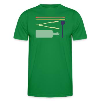 Glasbläserwerkzeuge Glasblasen Glasbläser - Männer Funktions-T-Shirt - Kelly Green - Vorne - AI Model Male 178 dark (178cm)