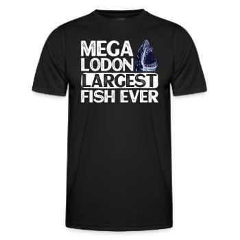 Megalodon - Le plus gros poisson de tous les temps - Requin - T-shirt sport Homme - noir - Devant - AI Model Male 178 dark (178cm)