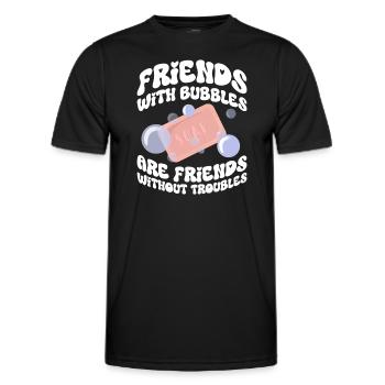 soap soap making soap maker soap boiler - Men's Functional T-Shirt - black - Front - AI Model Male 178 dark (178cm)
