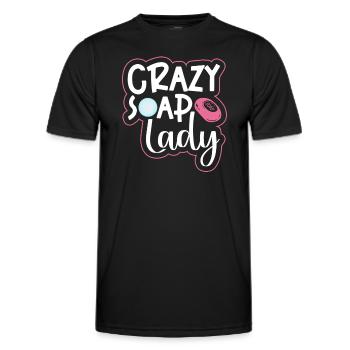 Soap Soap Making Soap Maker Soap Maker - Men's Functional T-Shirt - black - Front - AI Model Male 178 dark (178cm)