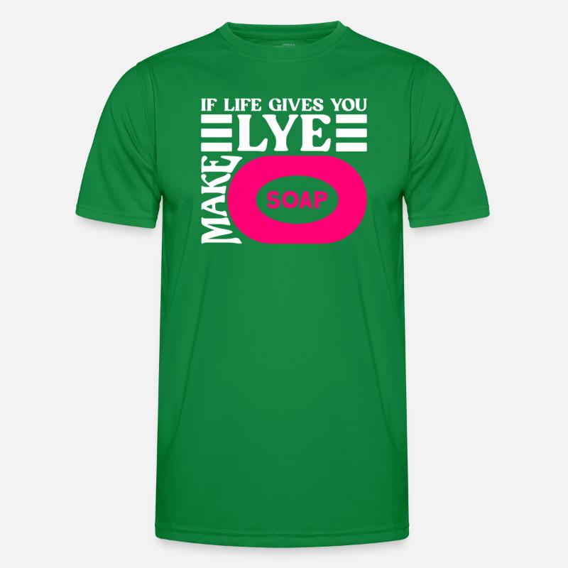 soap soap making soap maker soap boiler Men's Functional T-Shirt