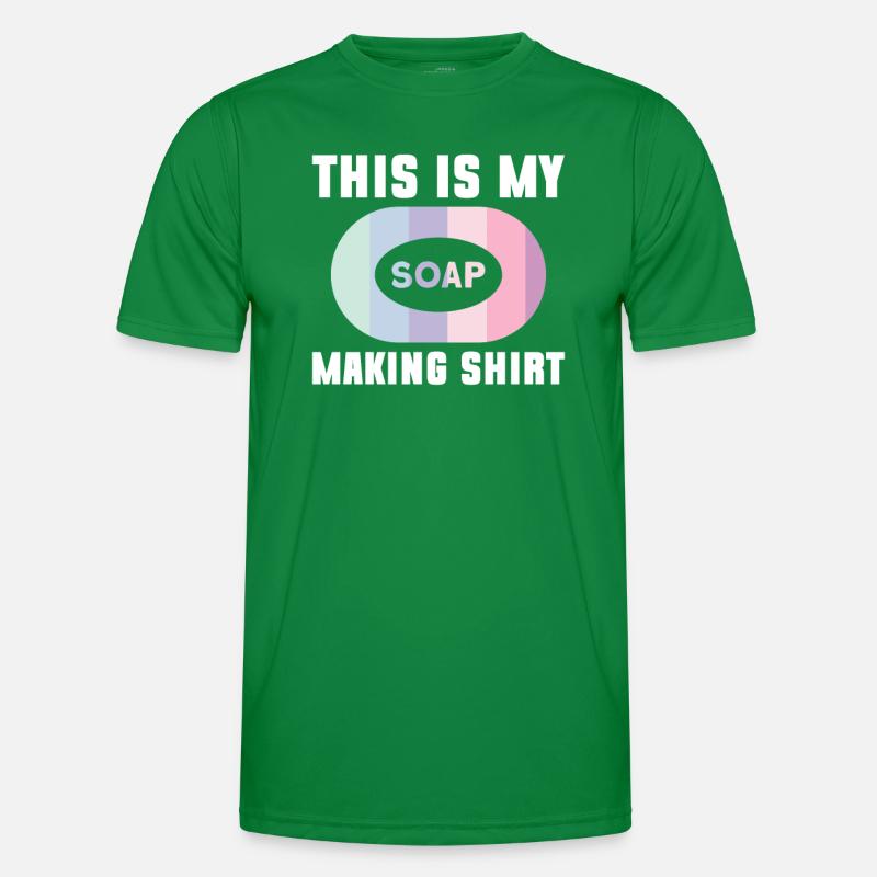 soap soap making soap maker soap boiler Men's Functional T-Shirt