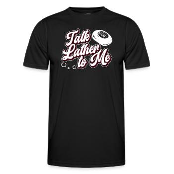 soap soap making soap maker soap boiler - Men's Functional T-Shirt - black - Front - AI Model Male 178 dark (178cm)