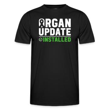 Organ Donor Organ Transplant Organ Donation - Men's Functional T-Shirt - black - Front - AI Model Male 178 dark (178cm)