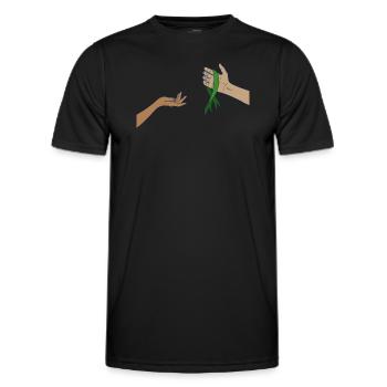 Don d’organes Greffe d’organes Don d’organes - T-shirt sport Homme - noir - Devant - AI Model Male 178 dark (178cm)