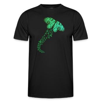 Don d’organes Greffe d’organes Don d’organes - T-shirt sport Homme - noir - Devant - AI Model Male 178 dark (178cm)
