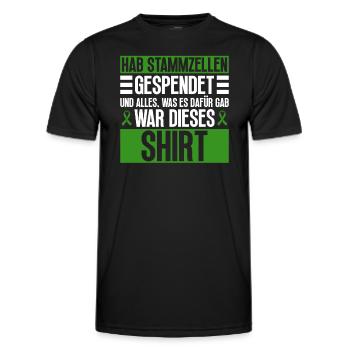 Stem Cells Stem Cell Therapy Stem Cell Donation - Men's Functional T-Shirt - black - Front - AI Model Male 178 dark (178cm)