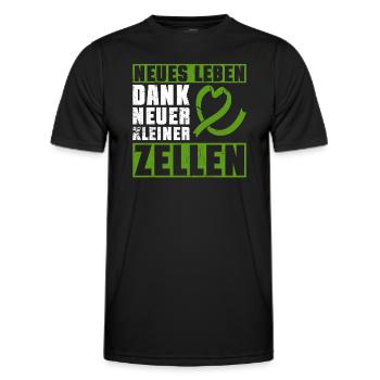 Stem Cells Stem Cell Therapy Stem Cell Donation - Men's Functional T-Shirt - black - Front - AI Model Male 178 dark (178cm)