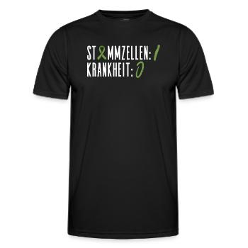 Stem Cells Stem Cell Therapy Stem Cell Donation - Men's Functional T-Shirt - black - Front - AI Model Male 178 dark (178cm)