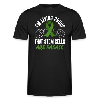 Stem Cell Transplant Stem Cell Donor Stem Cell - Men's Functional T-Shirt - black - Front - AI Model Male 178 dark (178cm)