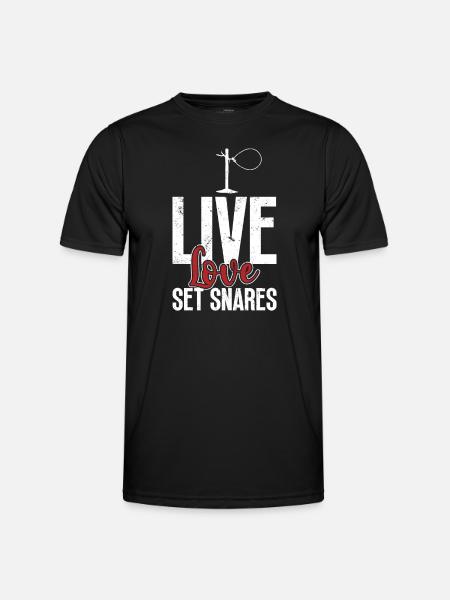 Animal Wire Snare - Men's Functional T-Shirt - black