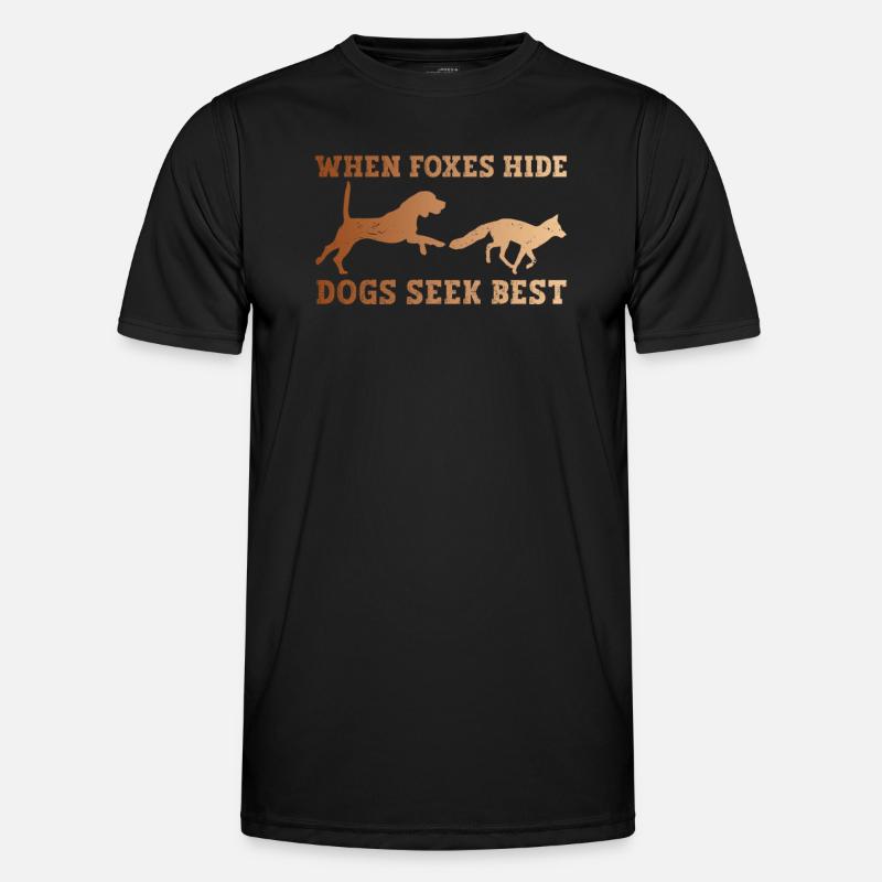 Fuchsjagd Geschenke Jagdhund Männer Funktions-T-Shirt