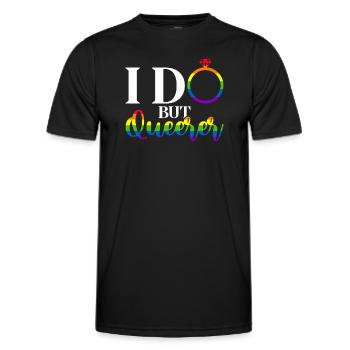 Gay Pride Hochzeit Homo-Ehe - Männer Funktions-T-Shirt - Schwarz - Vorne - AI Model Male 178 dark (178cm)
