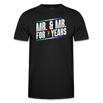 Gay Pride Hochzeit Homo-Ehe - Männer Funktions-T-Shirt - Schwarz - Vorne - AI Model Male 178 dark (178cm)