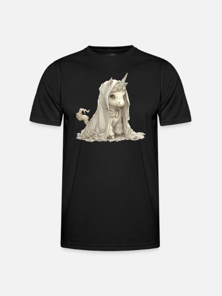 Einhorn Halloween Japanisches Einhorn - Männer Funktions-T-Shirt - Schwarz