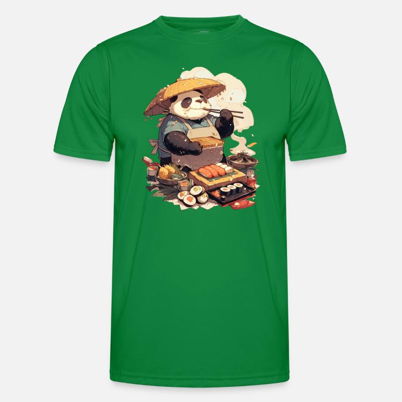 Panda Bear Sushi Panda géant japonais T-shirt sport Homme