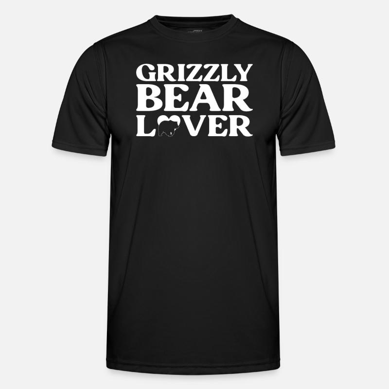 Grizzly Bear Brown Bear - Men's Functional T-Shirt - black