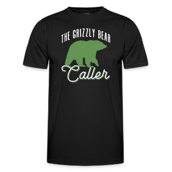 Grizzly Ours brun Ours brun - T-shirt sport Homme - noir - Devant - AI Model Male 178 dark (178cm)
