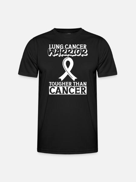 Lungenkrebs-Krieger Lungenkrebs-Bewusstsein - Männer Funktions-T-Shirt - Schwarz